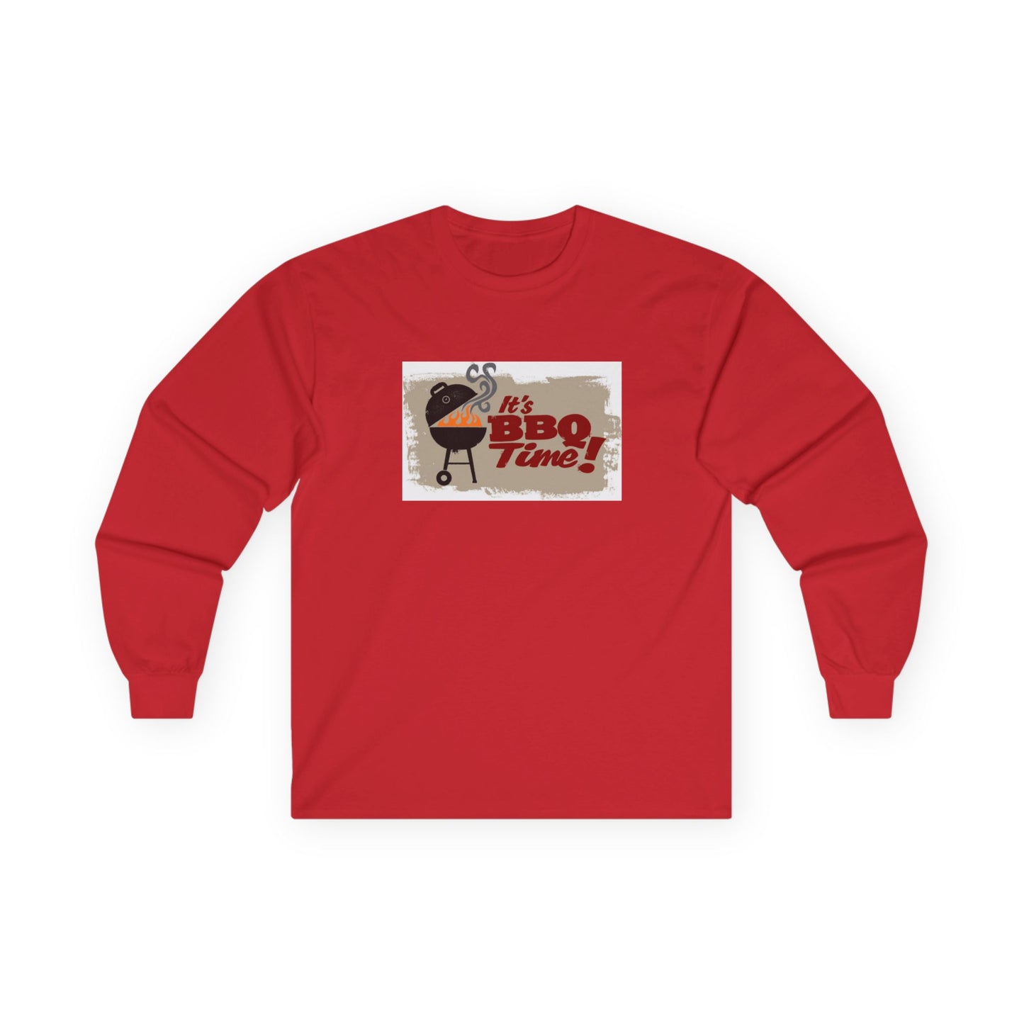 BBQ Time Long Sleeve Tee — Grilling Graphic Shirt