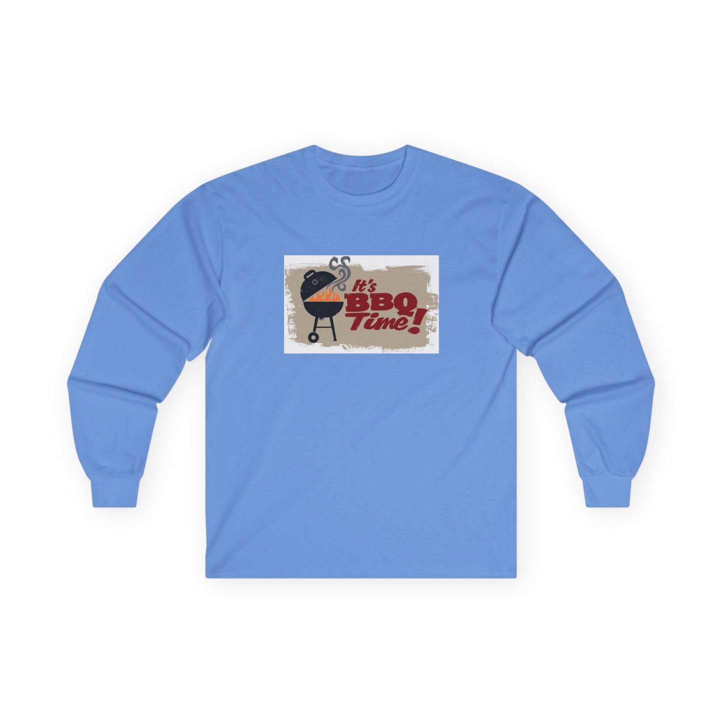 BBQ Time Long Sleeve Tee — Grilling Graphic Shirt