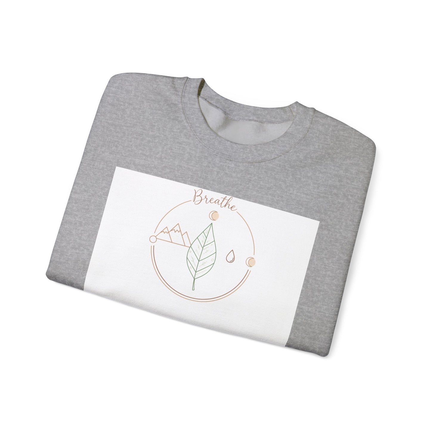 Breathe Leaf Circle Sweatshirt | nature vibes, forest minimal